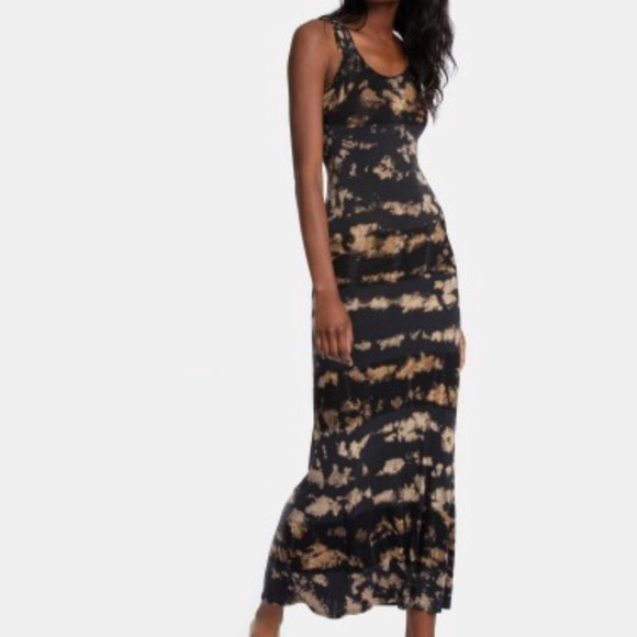 Reverse Tie Dye Tank Maxi Dress 